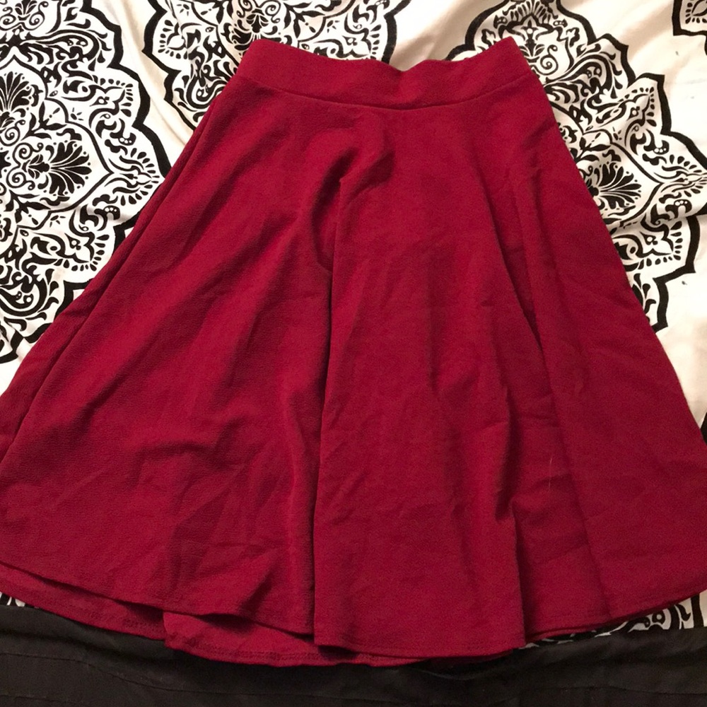 Burgundy Skirt